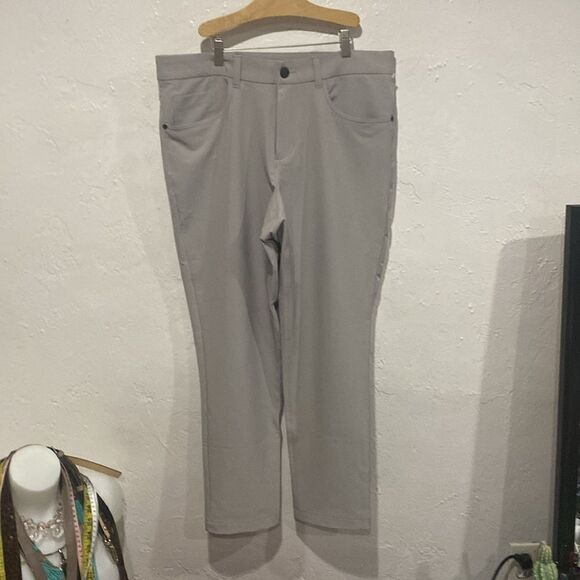 Panama Jack Pants Gray Commuter Travel Live In Comfort Stretch 34x30 Like New - Picture 1 of 6